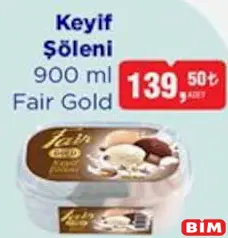 FAİR GOLD KEYİF ŞÖLENİ DONDURMA 900 ML